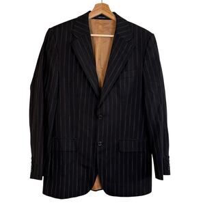 Boss Hugo Boss Pinstripe Mens Blazer Size 38R Gable Vegas Virgin Wool formal